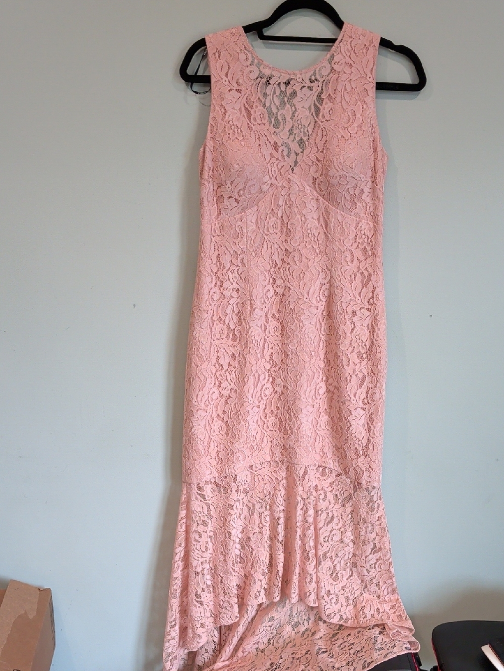 Vince Camuto Peach Lined Formal Dress 8 NWOT